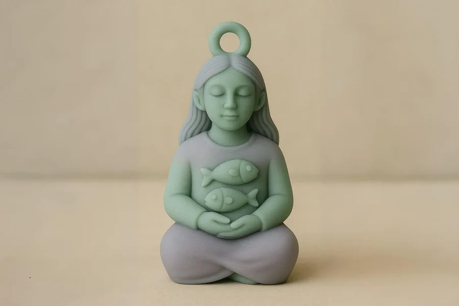 Zodiac pisces keychain