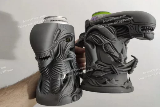 Alien xenomorph can holder beer mug two types model files