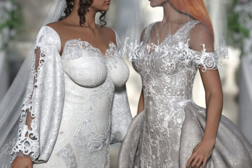 Dforce bridal accessories outfit texture add on