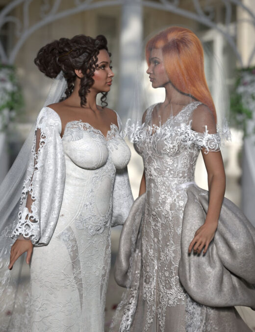 Dforce bridal accessories outfit texture add on