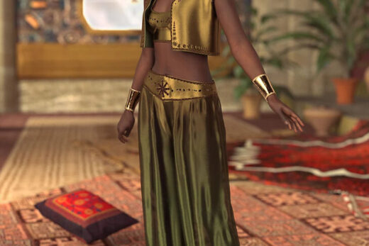 Dforce genie outfit & props for genesis 9