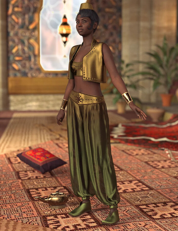 dForce Genie Outfit & Props for Genesis 9 – STL 3D Print Model | AssetsFree.com Dforce genie outfit & props for genesis 9