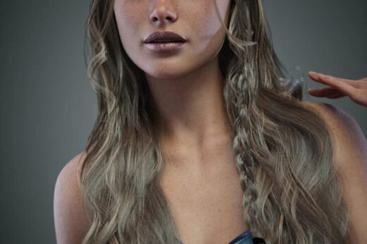 Dforce lena festival curls and braid for genesis 9