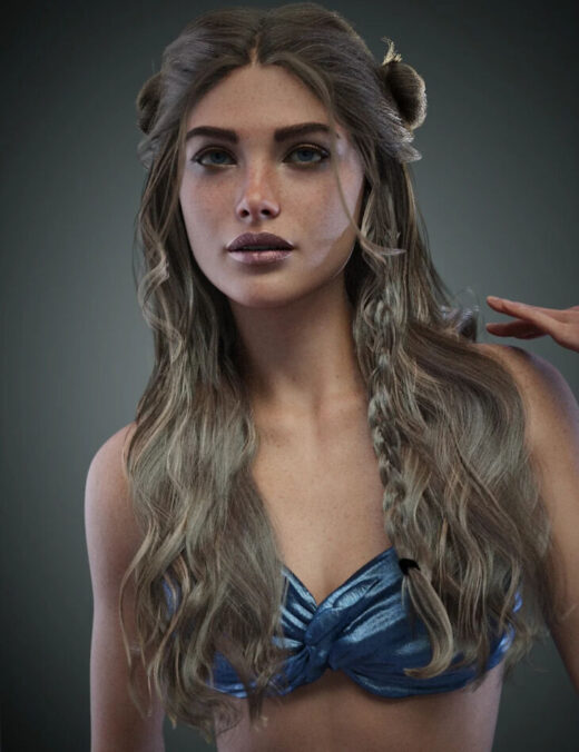 Dforce lena festival curls and braid for genesis 9