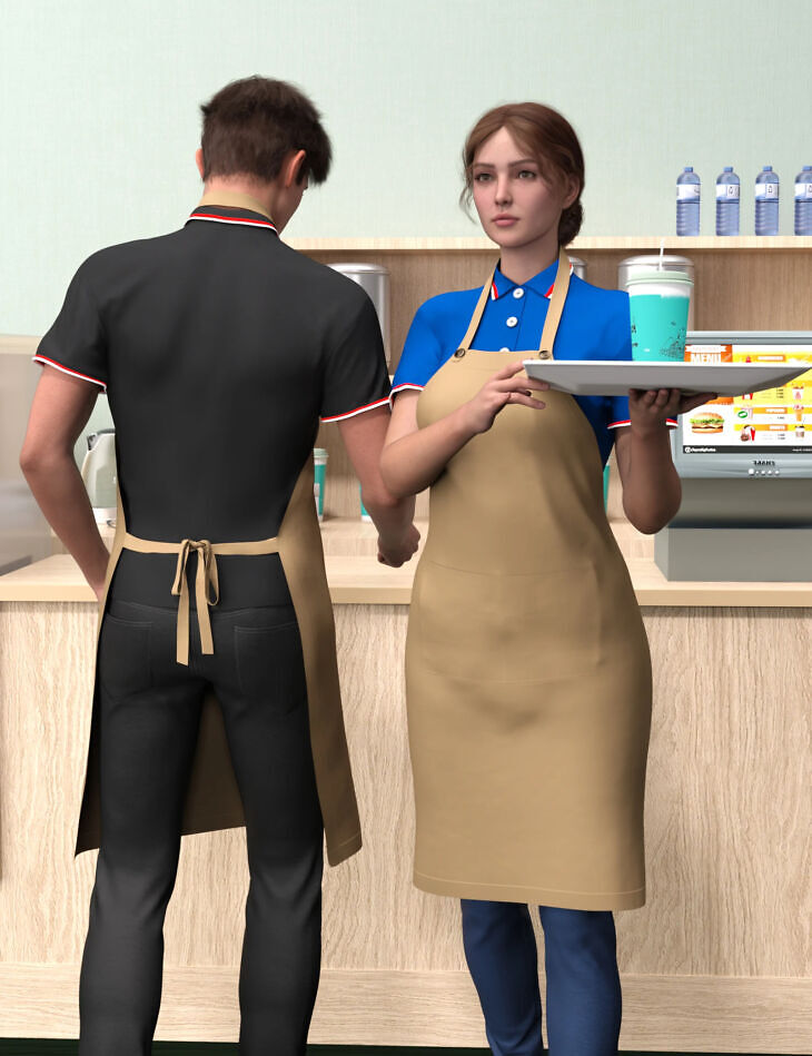 Dforce mk catering waiter uniform for genesis 9