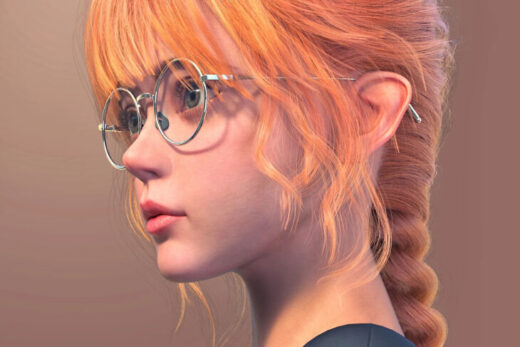 Dforce strand based fe french braid hair for g9 & g8.1