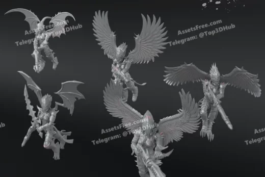 Dark elves harpies