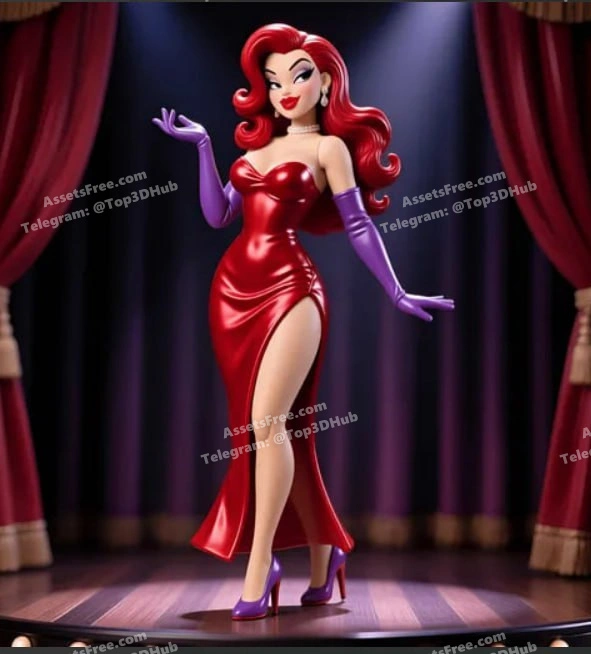 jessica rabbit stl – STL 3D Print Model | AssetsFree.com Jessica rabbit stl