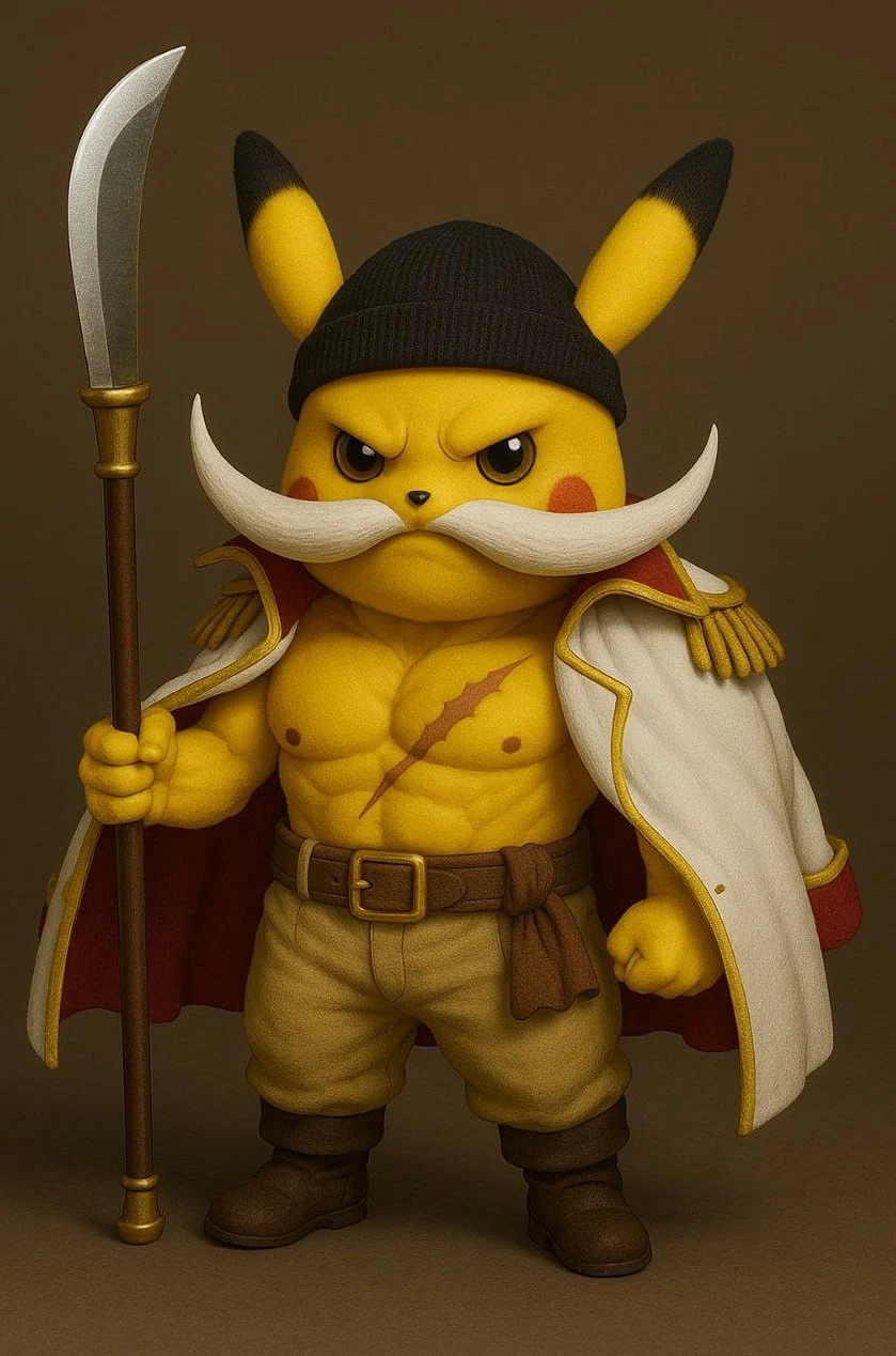 Pikachu barbe blanche