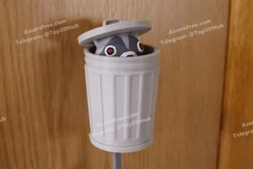 Raccoon wall key holder