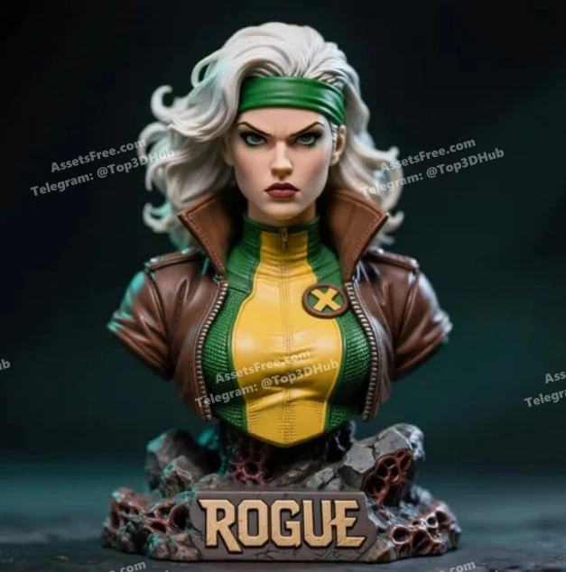 rogue_bust_100mm_mutant_heroine_statue_for_3d_print20250817_1_zdmgnl – STL 3D Print Model | AssetsFree.com Rogue bust 100mm mutant heroine statue for 3d print20250817 1 zdmgnl