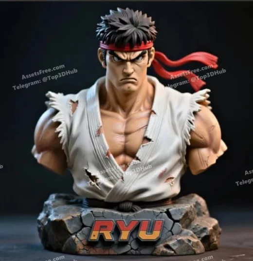 Ryu stl bust
