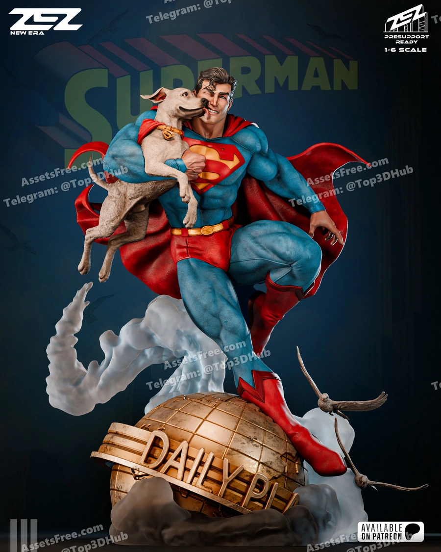 superman and krypto 1-6 – STL 3D Print Model | AssetsFree.com Superman and krypto 1 6