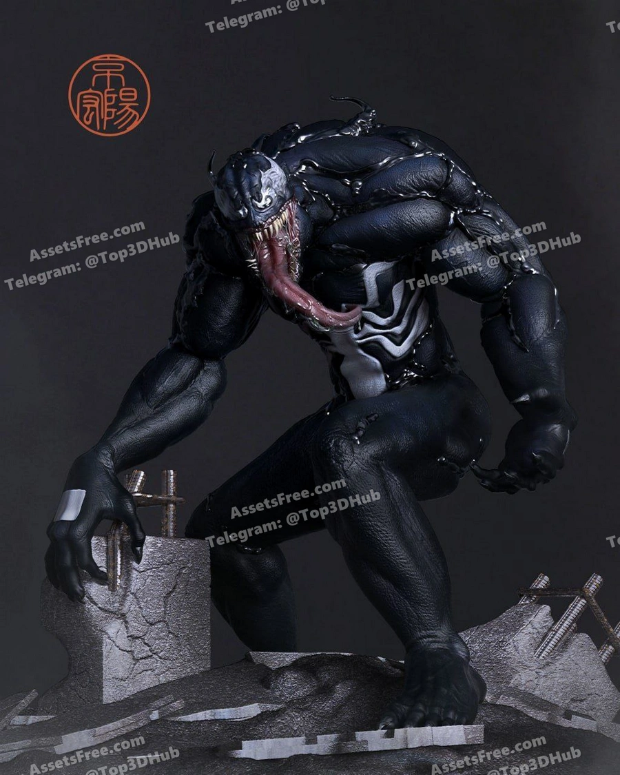 Symbiote family collection venom @stl for home
