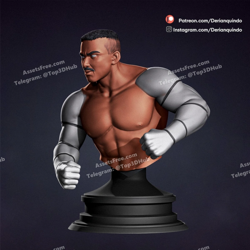 1 Jax Bust 01 – STL 3D Print Model | AssetsFree.com 1 jax bust 01