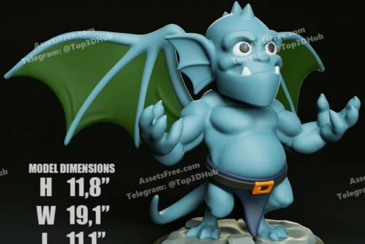 3dxm 2025 07 gargoyles broadway chibi