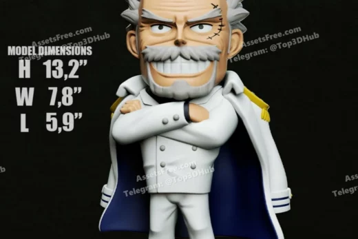 3dxm 2025 07 monkey d. garp chibi