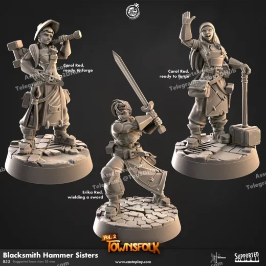 853 blacksmith hammer sisters