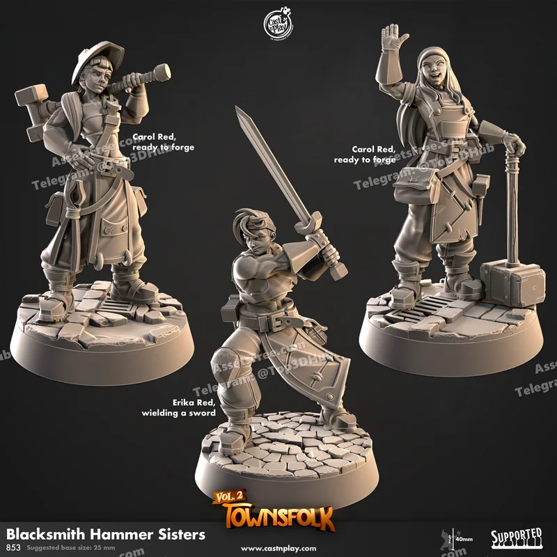 853 blacksmith hammer sisters