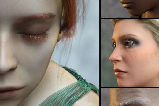 Ab natural eyebrows and eyelashes