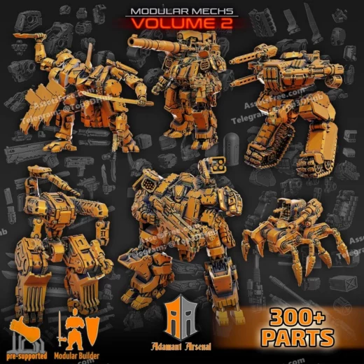 Adamantarsenal modular mechs vol 2
