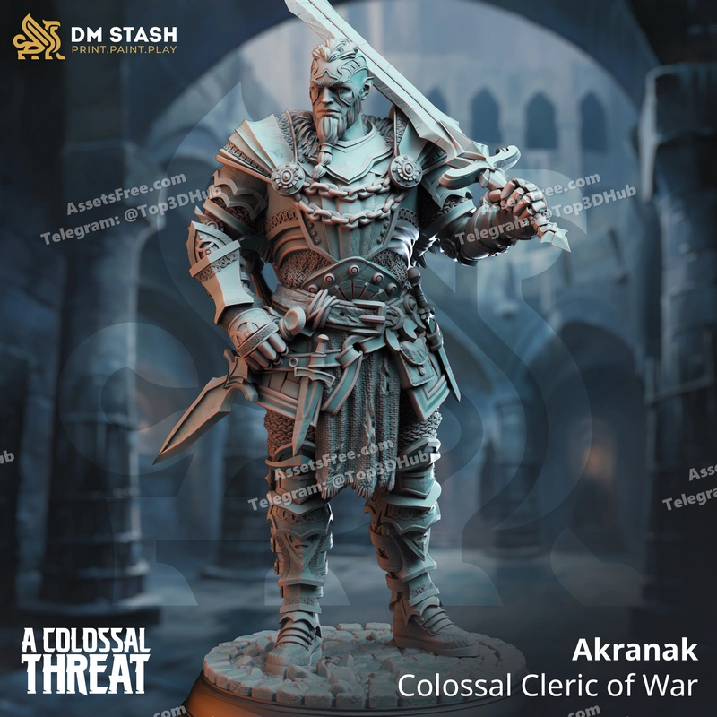 Akranak colossal cleric of war