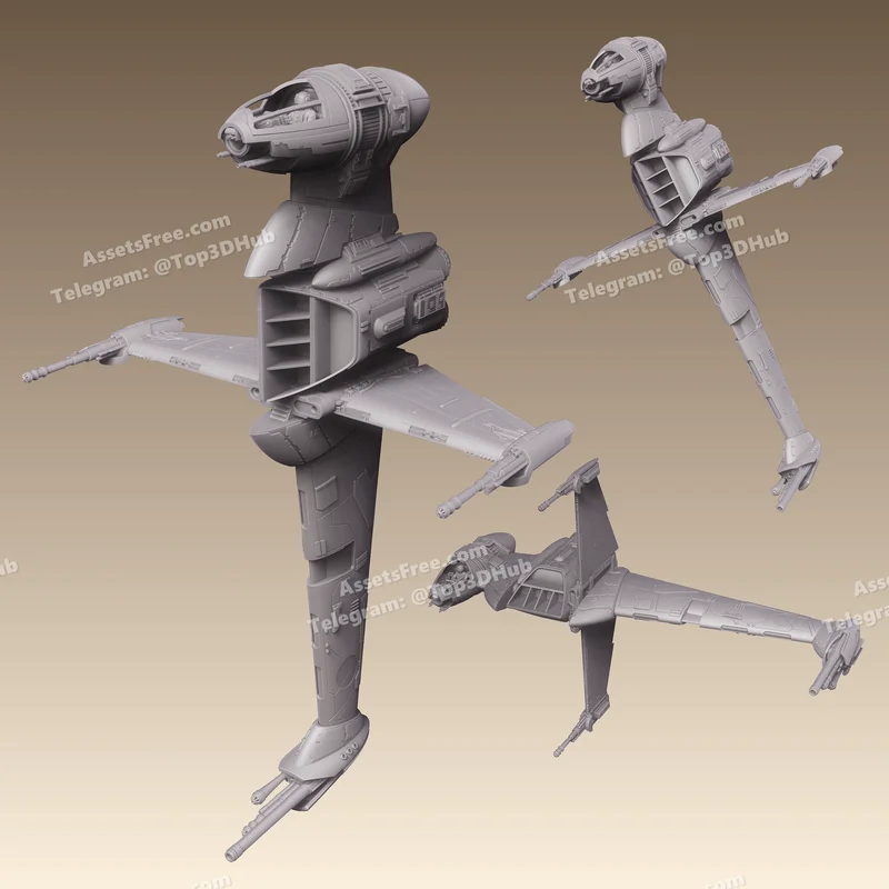 Alliance Strike Fighter – STL 3D Print Model | AssetsFree.com Alliance strike fighter