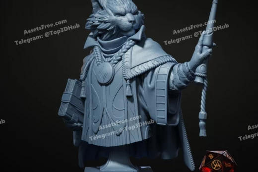 Arthur, the spellmeowster bust