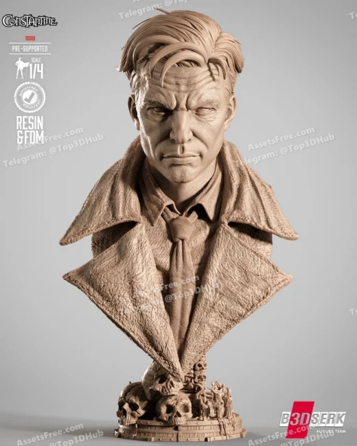 B3dserk constantine portrait bust