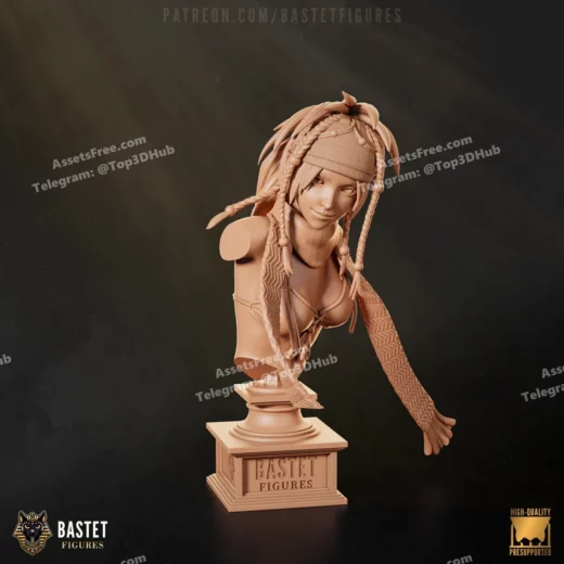 Bastet figures final fantasy rikku bust