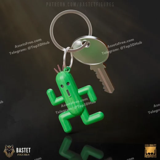 Bastet figures final fantasy rikku keychain