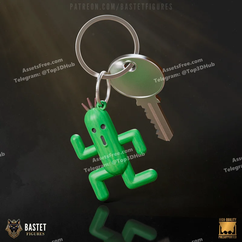 Bastet figures final fantasy rikku keychain