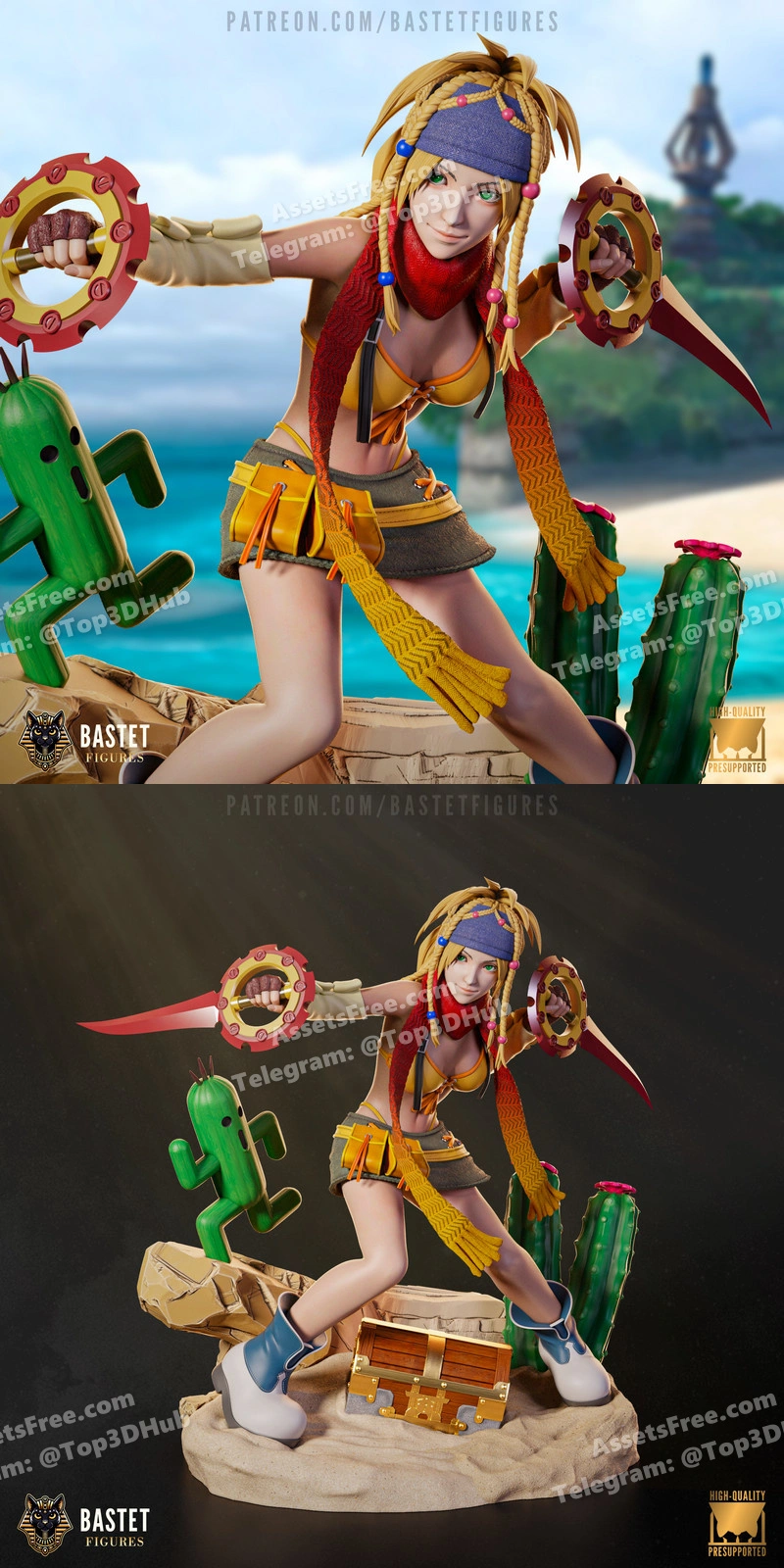 Bastet figures final fantasy rikku main model