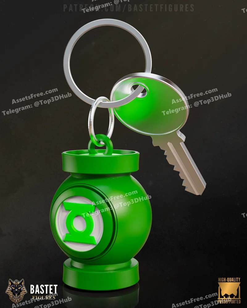 Bastet figures green lantern dc comics keychain