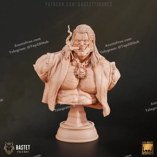 Bastet figures lobo bust