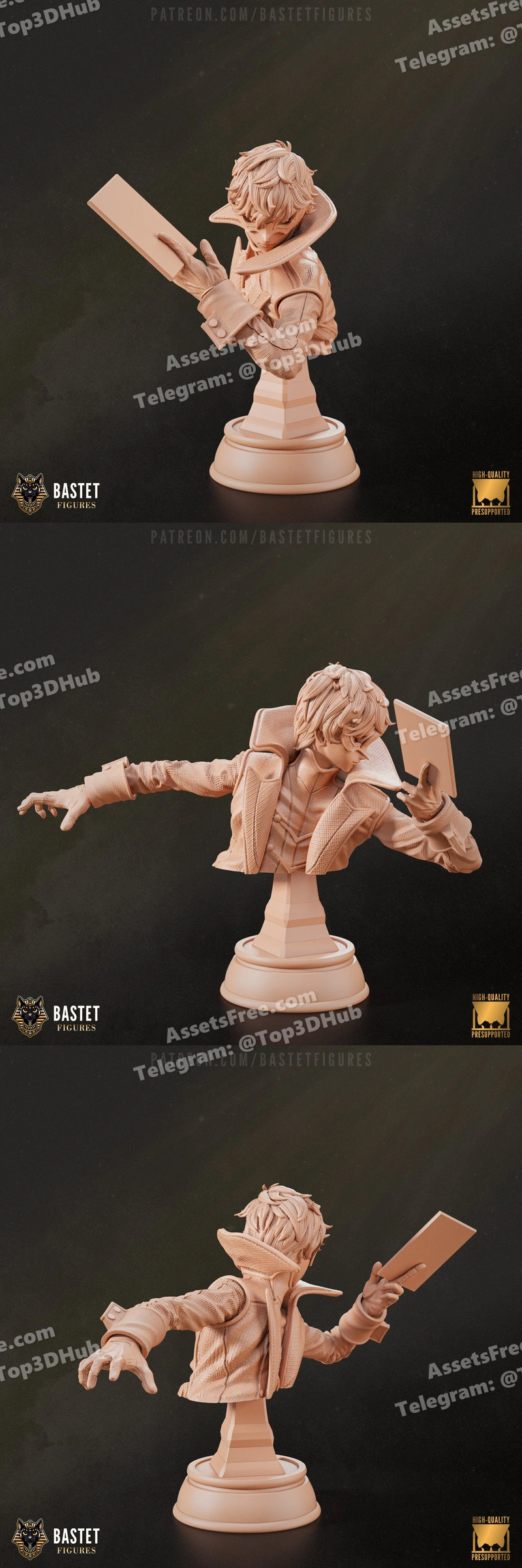 Bastet figures persona joker & arsene joker bust