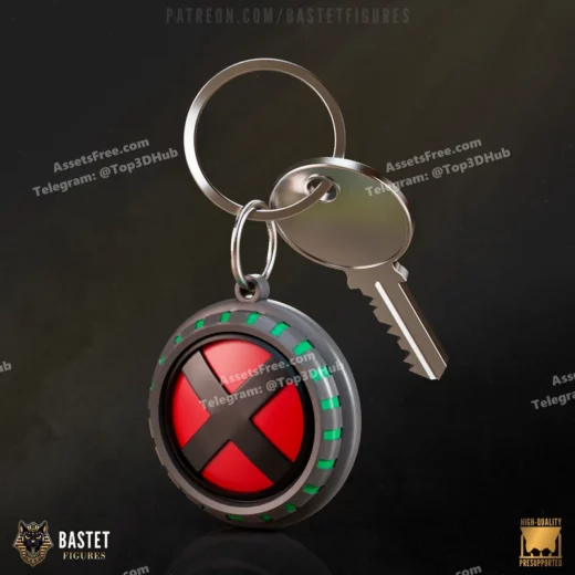 Bastet figures rogue x men keychain
