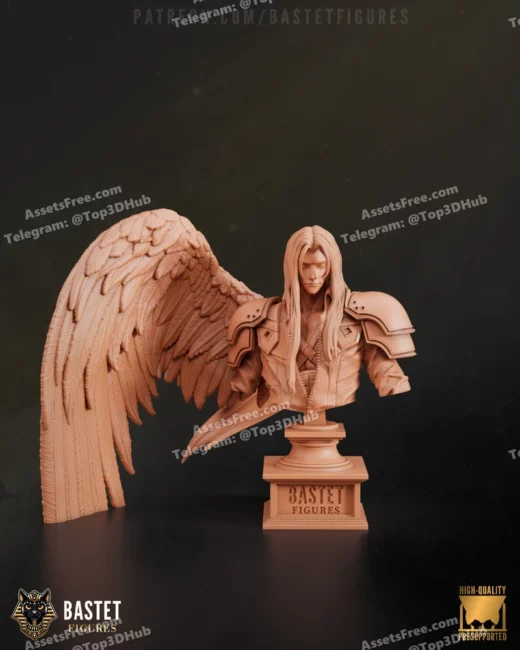 Bastet figures sephiroth final fantasy bust