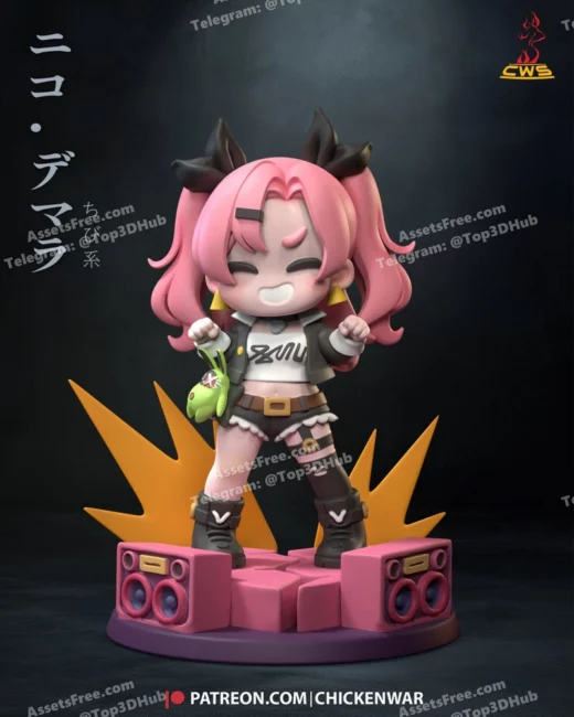 Cw studio chibi nicole demara zenless zone zero