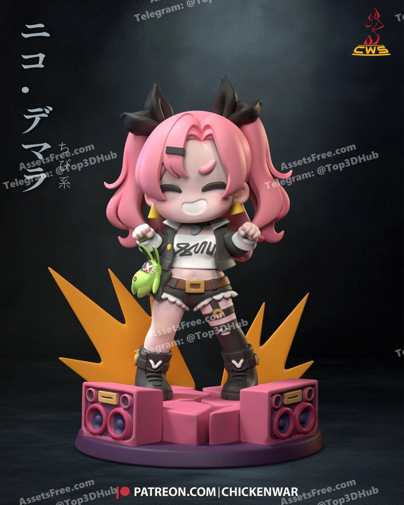 CW Studio – Chibi Nicole Demara – Zenless Zone Zero – STL 3D Print Model | AssetsFree.com Cw studio chibi nicole demara zenless zone zero