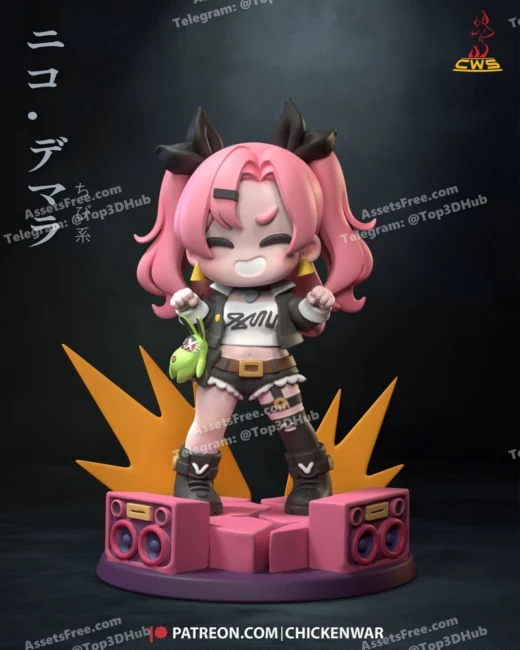 Cw studio chibi nicole demara zenless zone zero