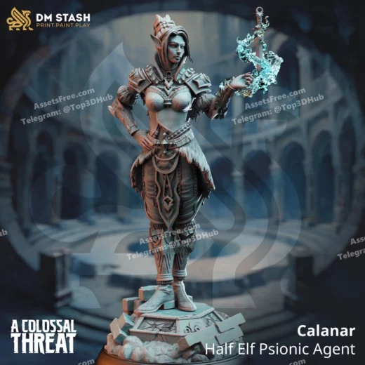 Calanar half elf psionic agent