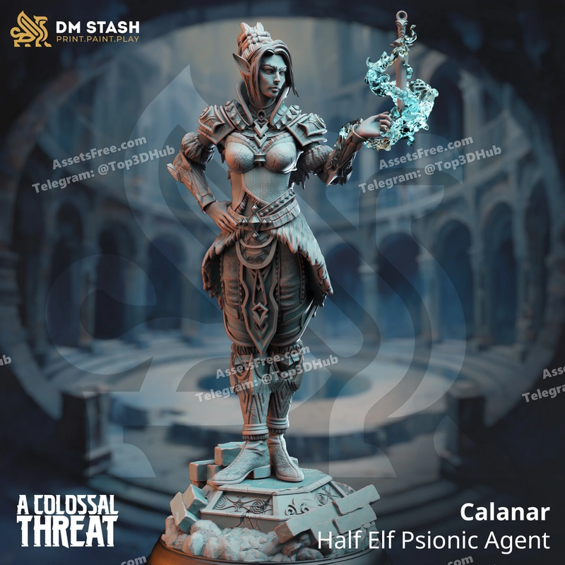 Calanar half elf psionic agent