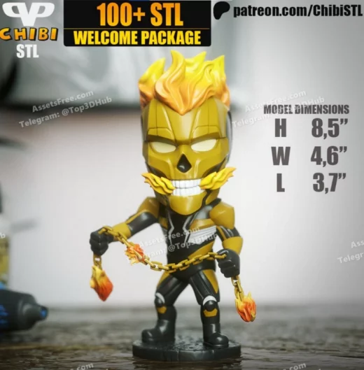 Chibistl 2025 07 ghost rider midnight suns chibi