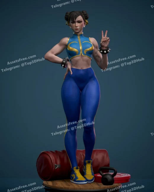 Chunli statue by alvaro stuardo