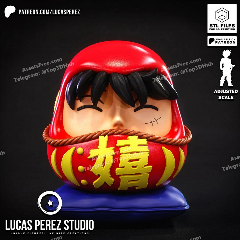 DARUMA LUFFY STL – STL 3D Print Model | AssetsFree.com Daruma luffy stl