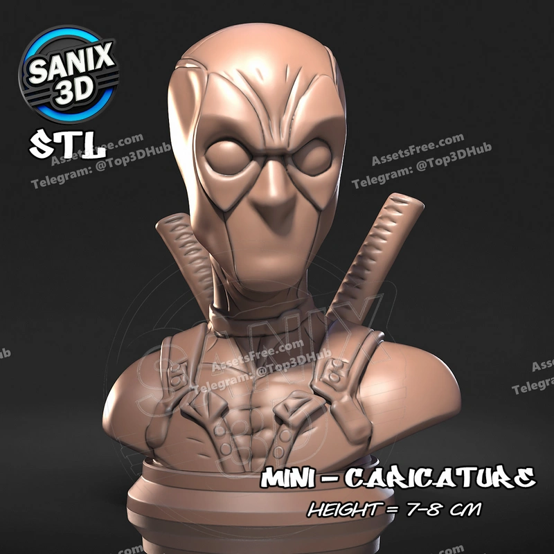 Deadpool – STL 3D Print Model | AssetsFree.com Deadpool