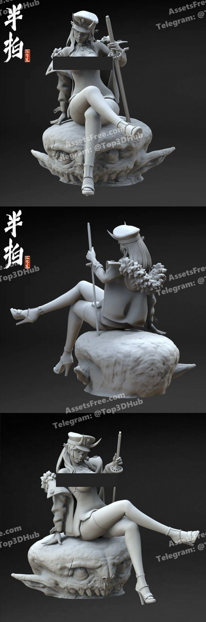 Demon Girl Sexy Commander nsfw – STL 3D Print Model | AssetsFree.com Demon girl sexy commander nsfw