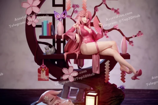 Eggmastudios qipao yae miko genshin impact