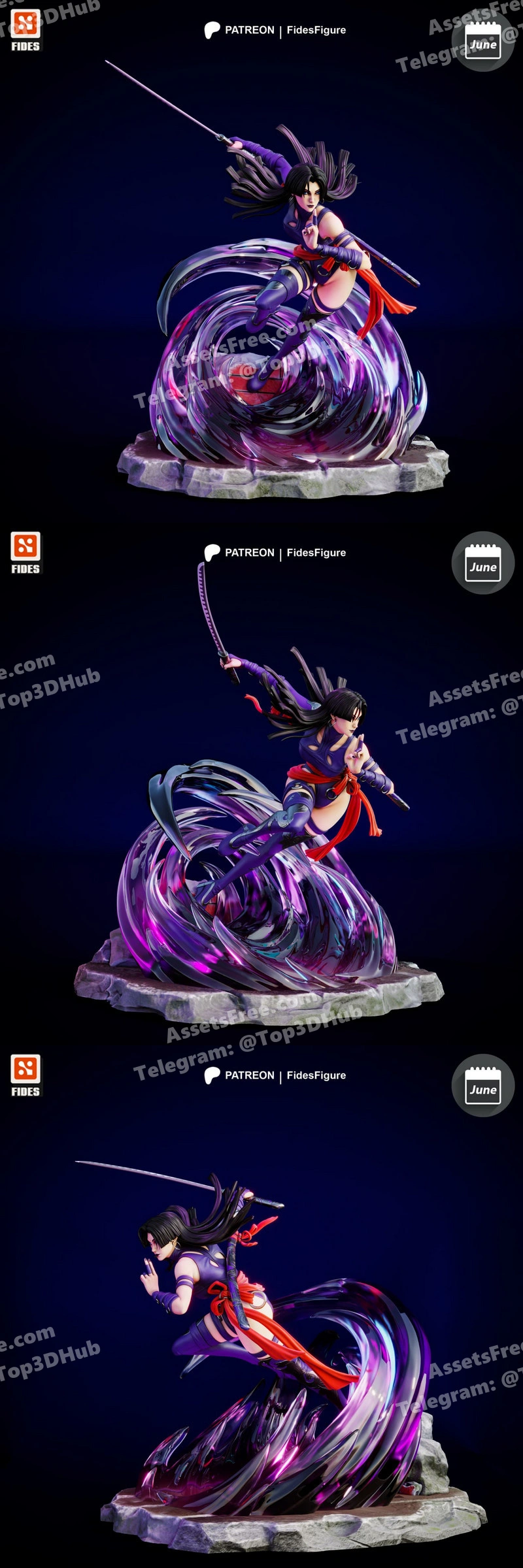 Fides figure psylocke marvel rivals